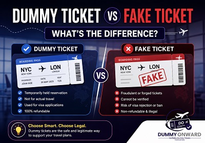 best Dummy Ticket and Fake tickets difference