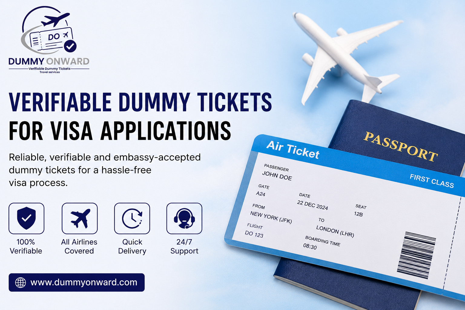 Verifiable Dummy Tickets for Visa Application