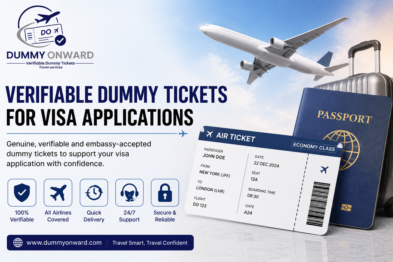 Verifiable Dummy Tickets for Visa Application