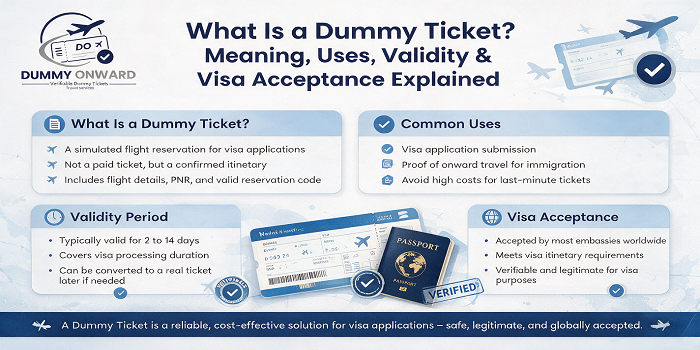 What Is a Dummy Ticket? Meaning, Uses, Validity & Visa Acceptance Explained